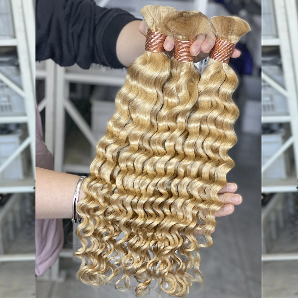 16inch #613 #27 #30 Color Deep Wave Pre Colored Hair Bulk